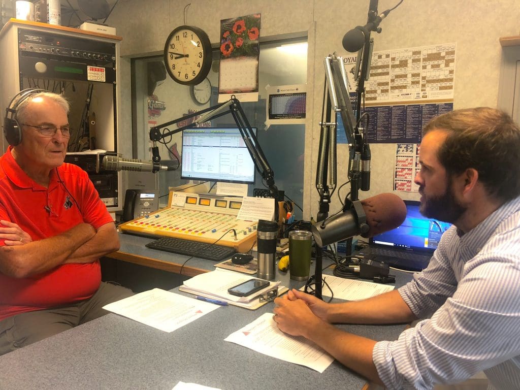Dr. Drew Glover and Woody discussing the value of EKG screenings on KOKO Dr. Drew Glover and Woody discussing the value of EKG screenings on KOKO