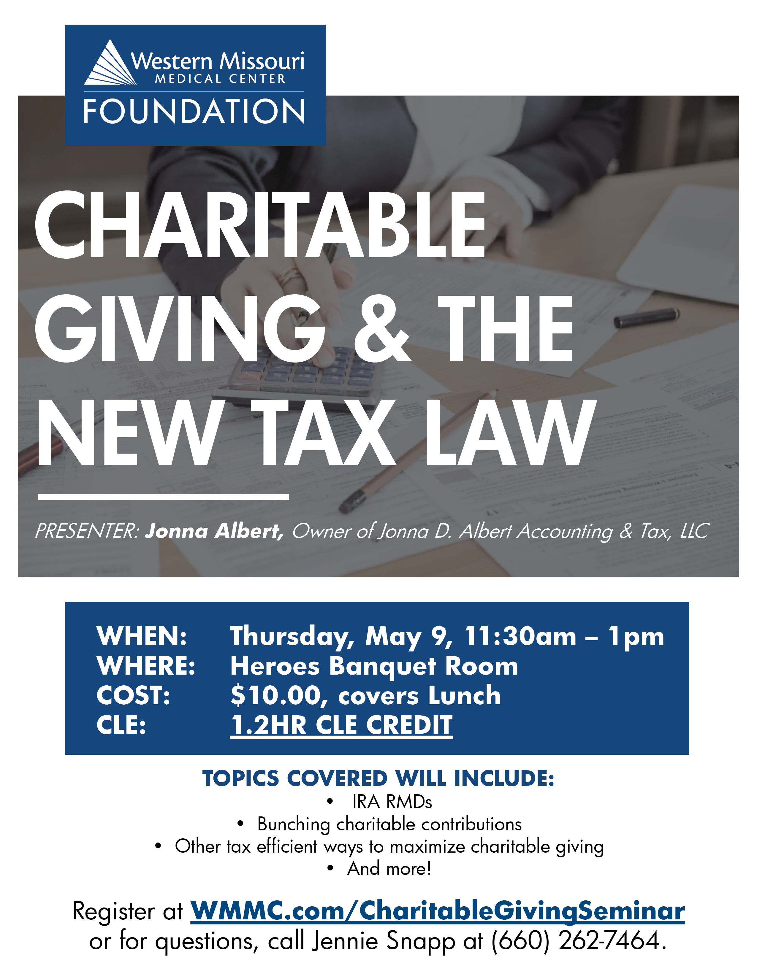 05.09.19 Chartiable Giving & New Tax Law Seminar